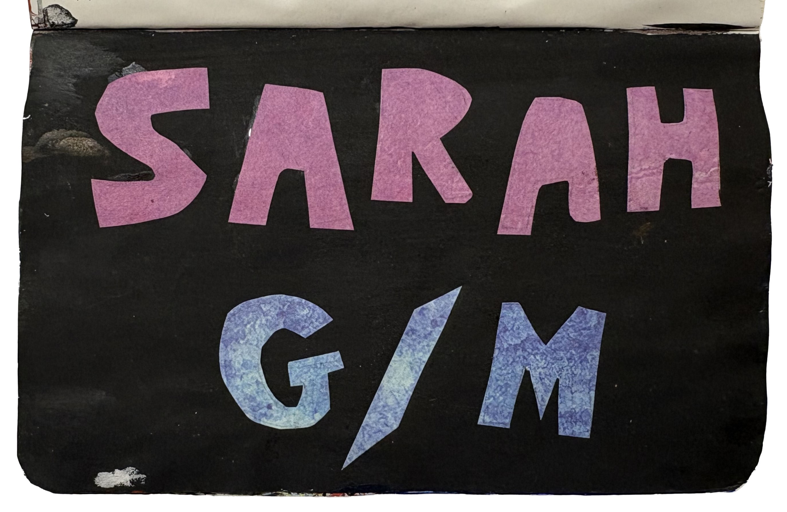 An art journal collage about my name.