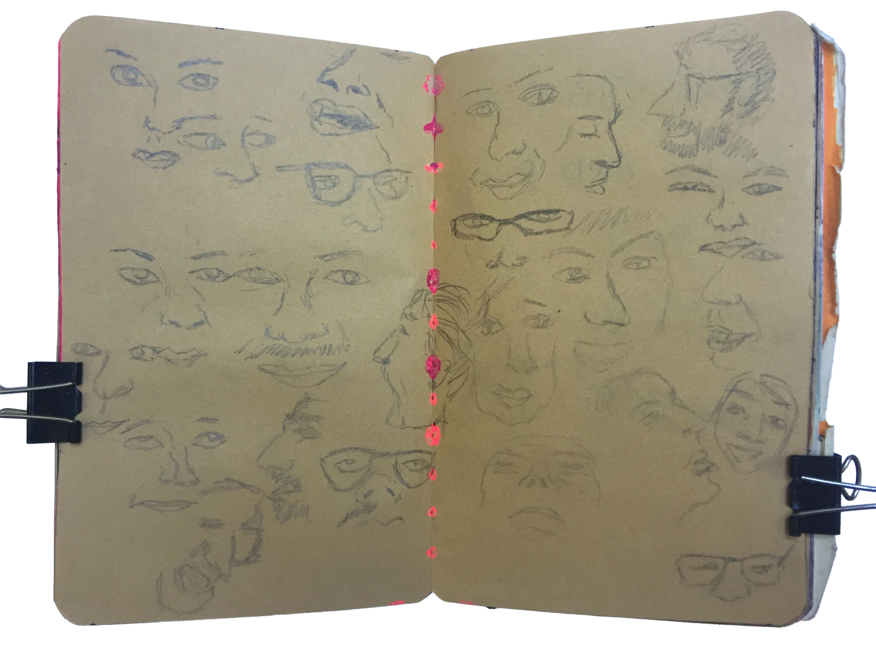 Day 150/365 of Year of Creative Habits. Practicing 30 second doodles of people for an art show I was being featured in (I was asked to do quick portraits on the night).