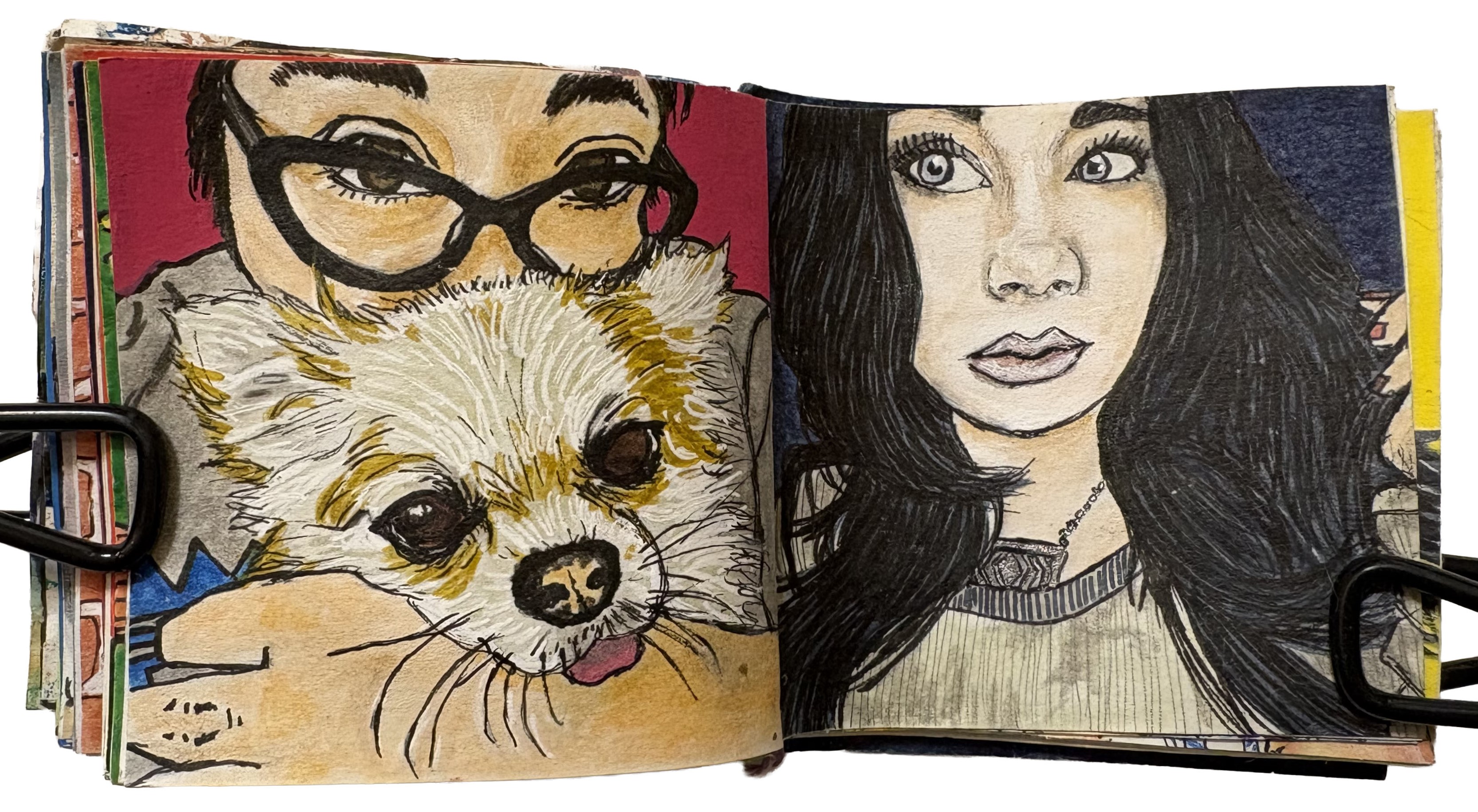 Commissioned post-it portraits for Instagram followers.