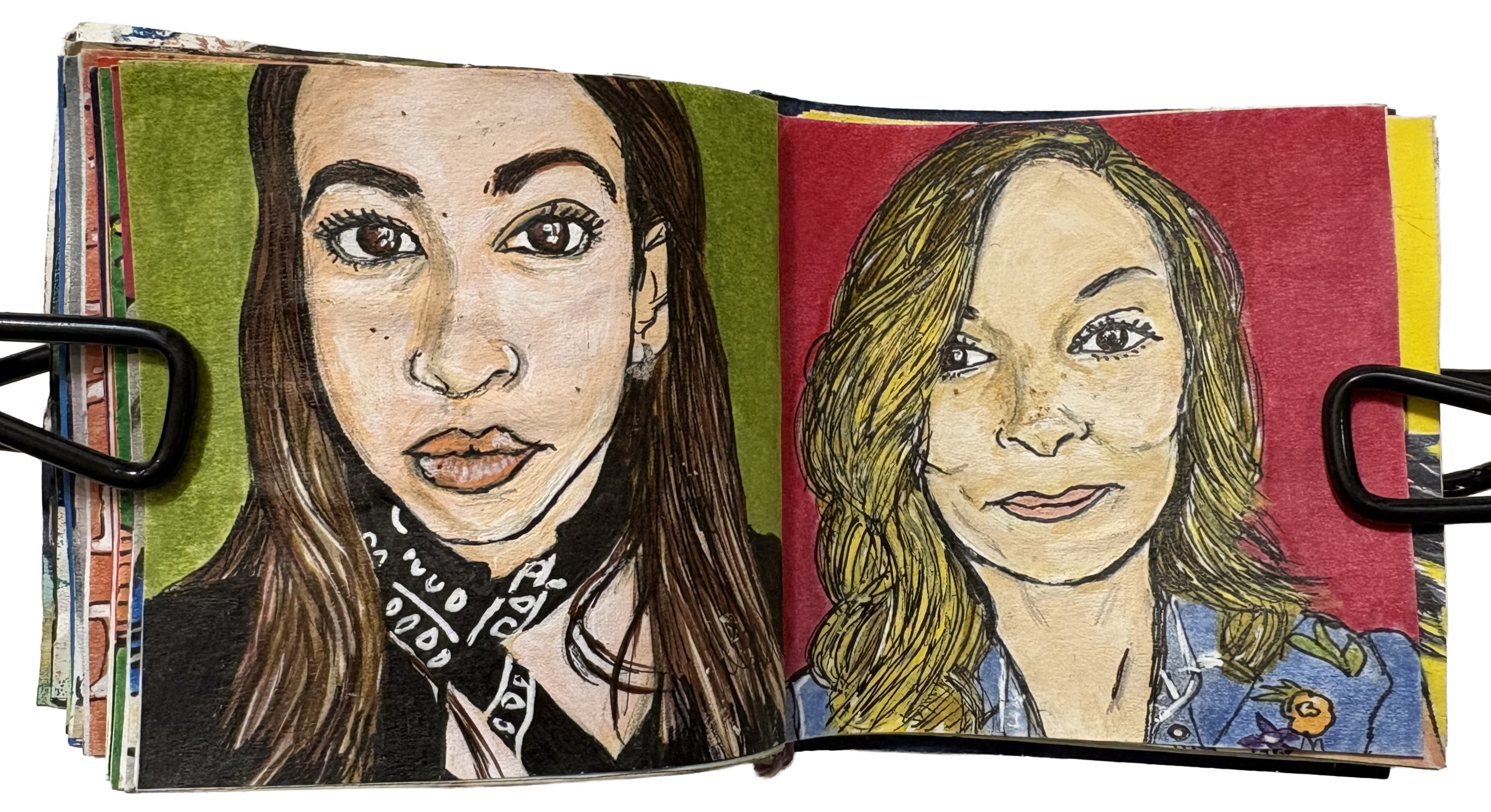 Commissioned post-it portraits for Instagram followers.