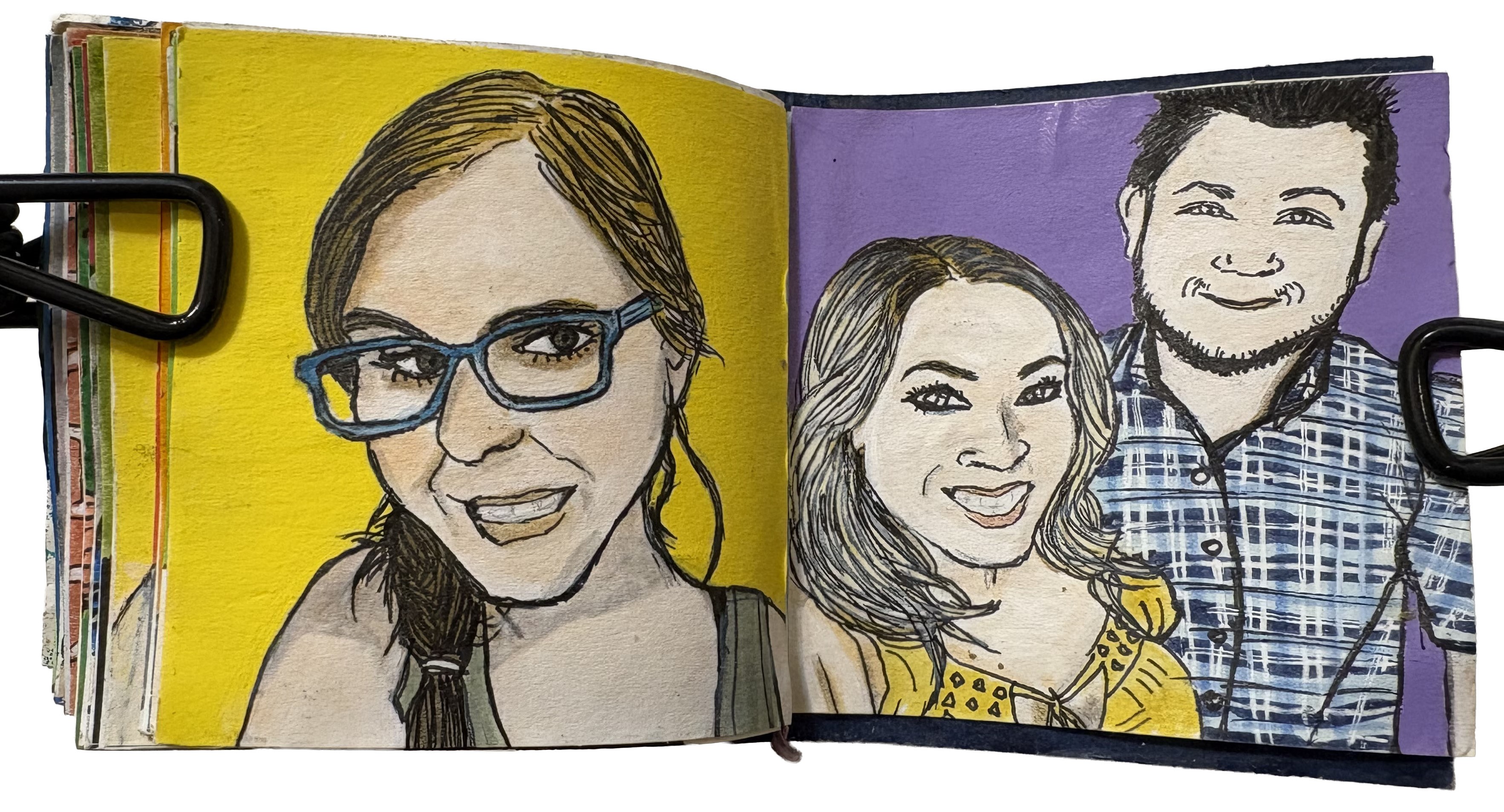 Commissioned post-it portraits for Instagram followers.