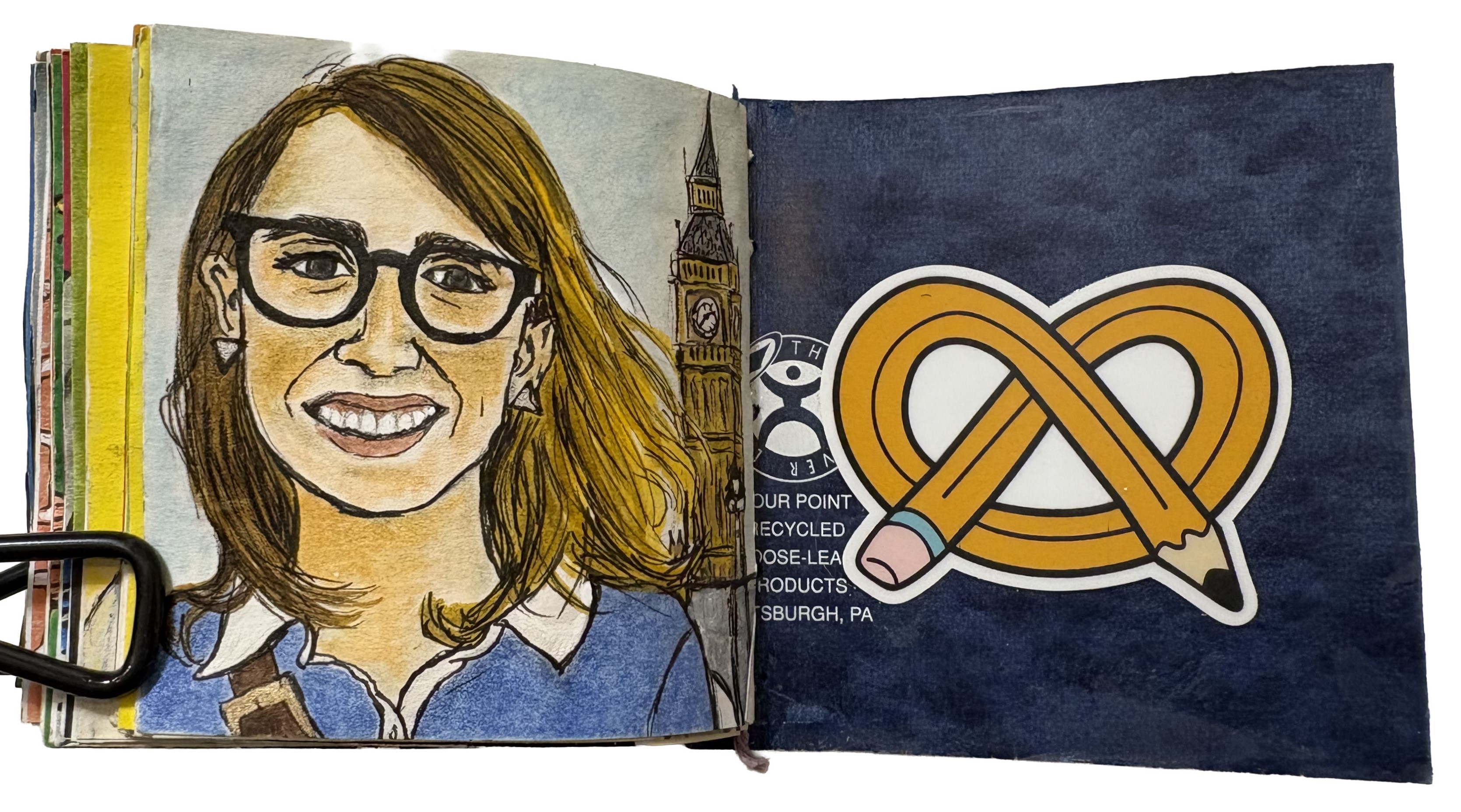 A commissioned post-it portrait for a friend.